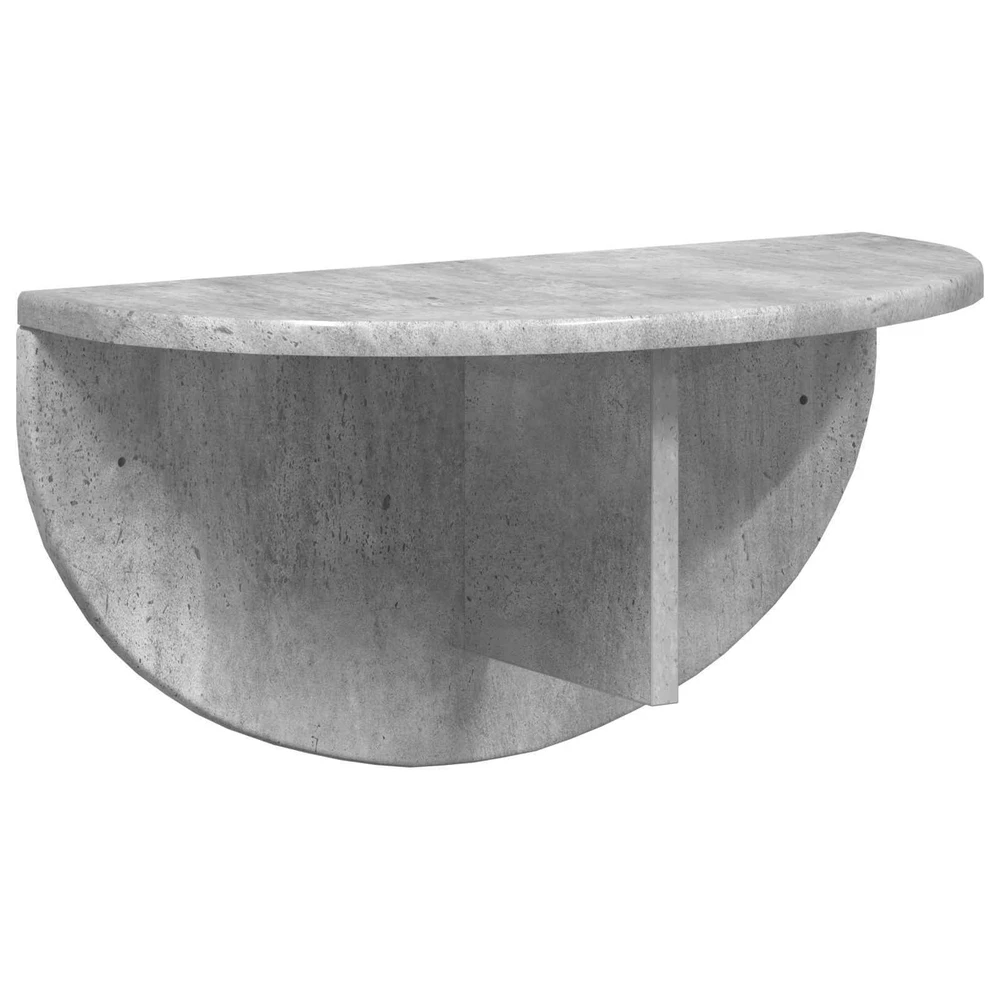 Sieninė lentyna 2 vnt. Betono pilka 48 x 24 x 24 cm