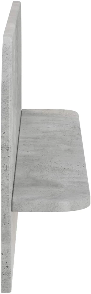 Sieninė lentyna 2 vnt. Betono pilka 80,5 x 13,5 x 37,5 cm