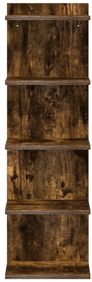 Sieninė lentyna 2 vnt. Dūminio ąžuolo 30 x 15 x 100 cm
