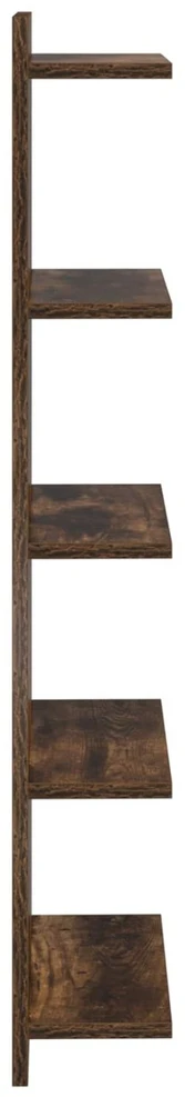 Sieninė lentyna 2 vnt. Dūminio ąžuolo 30 x 15 x 100 cm