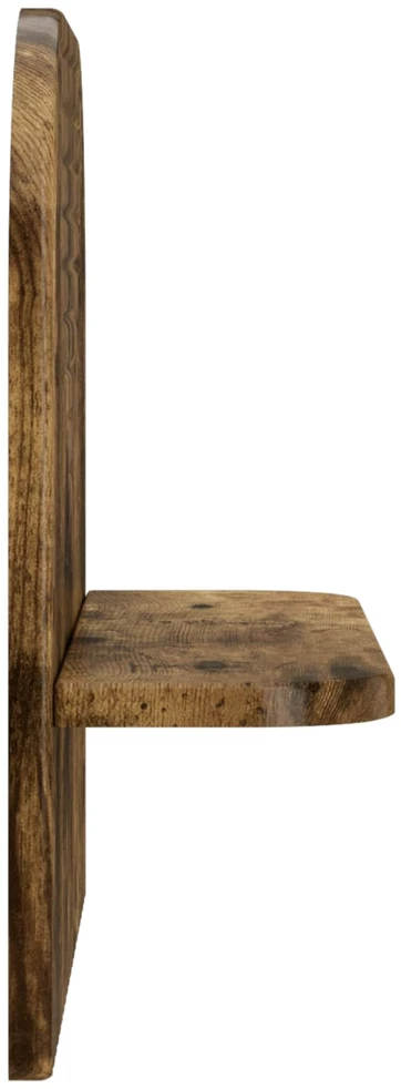 Sieninė lentyna 2 vnt. Dūminio ąžuolo 41 x 13,5 x 37,5 cm
