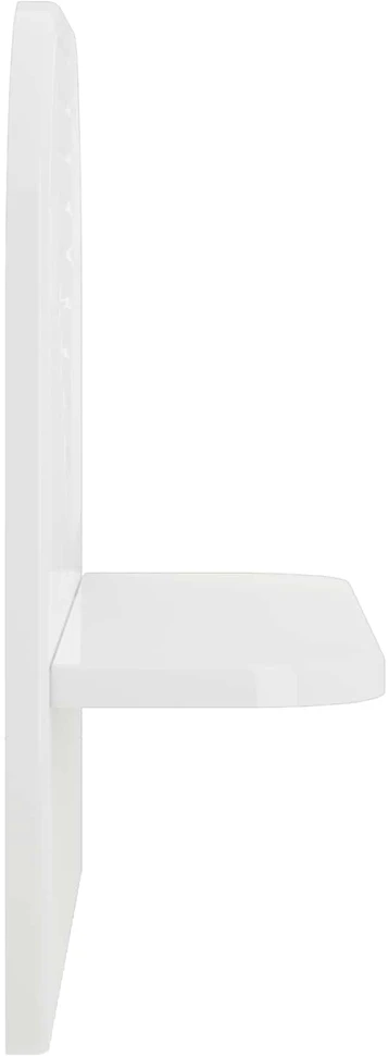 Sieninė lentyna 2 vnt. Itin blizgi balta 41 x 13.5 x 37.5 cm