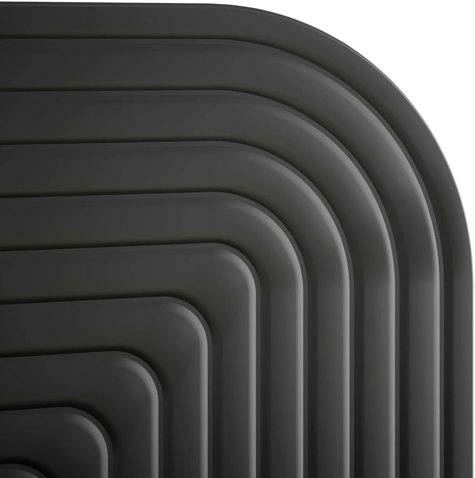 Sieninė lentyna 2 vnt. Juoda 102 x 13,5 x 37,5 cm