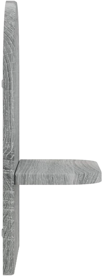 Sieninė lentyna 2 vnt. Pilka Sonoma 23 x 13,5 x 37,5 cm