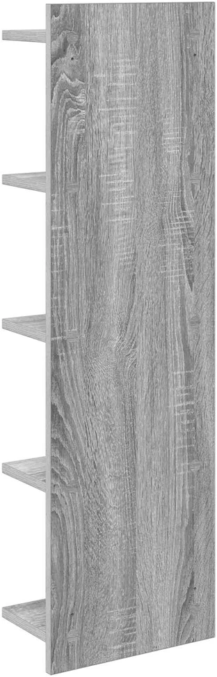 Sieninė lentyna 2 vnt. Pilka Sonoma 30 x 15 x 100 cm