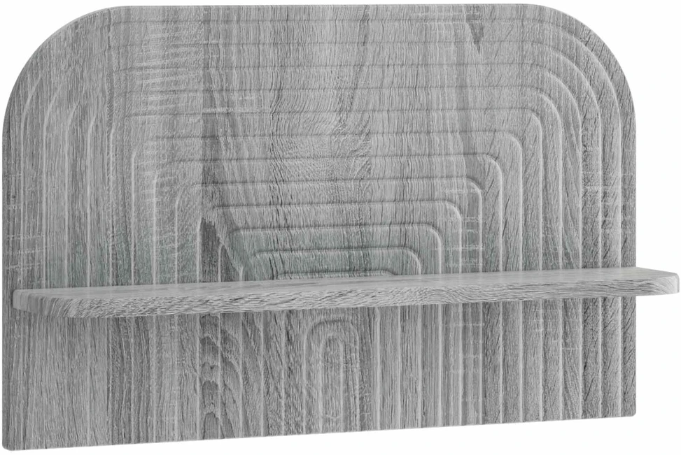 Sieninė lentyna 2 vnt. Pilka Sonoma 60 x 13.5 x 37.5 cm