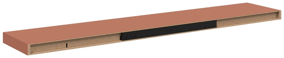 Sieninė lentyna 2 vnt. Raudona 120 x 23,5 x 3,8 cm