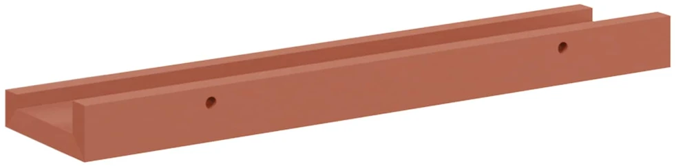 Sieninė lentyna 2 vnt. Raudona 40 x 9 x 3 cm Apdirbta mediena