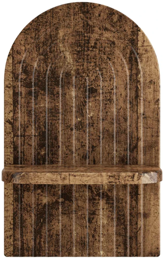 Sieninė lentyna 2 vnt. Sendintos medienos 23 x 13.5 x 37.5 cm
