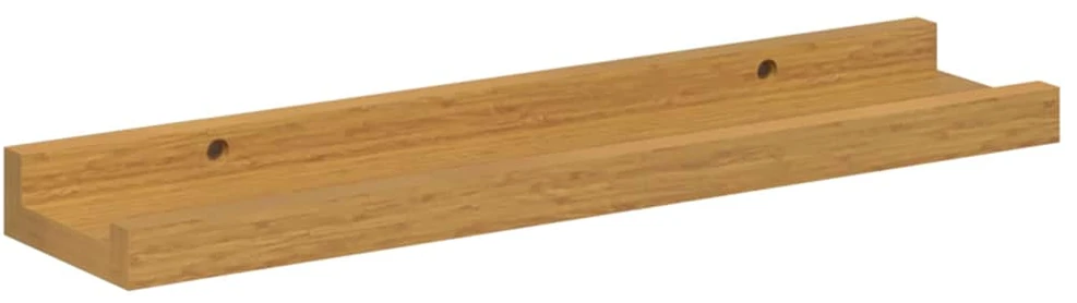 Sieninė lentyna 2 vnt. Smėlio 40 x 9 x 3 cm Apdirbta mediena