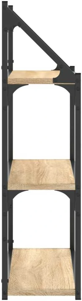 Sieninė lentyna, 3 aukštų, ąžuolo, 60x21x78,5cm, mediena