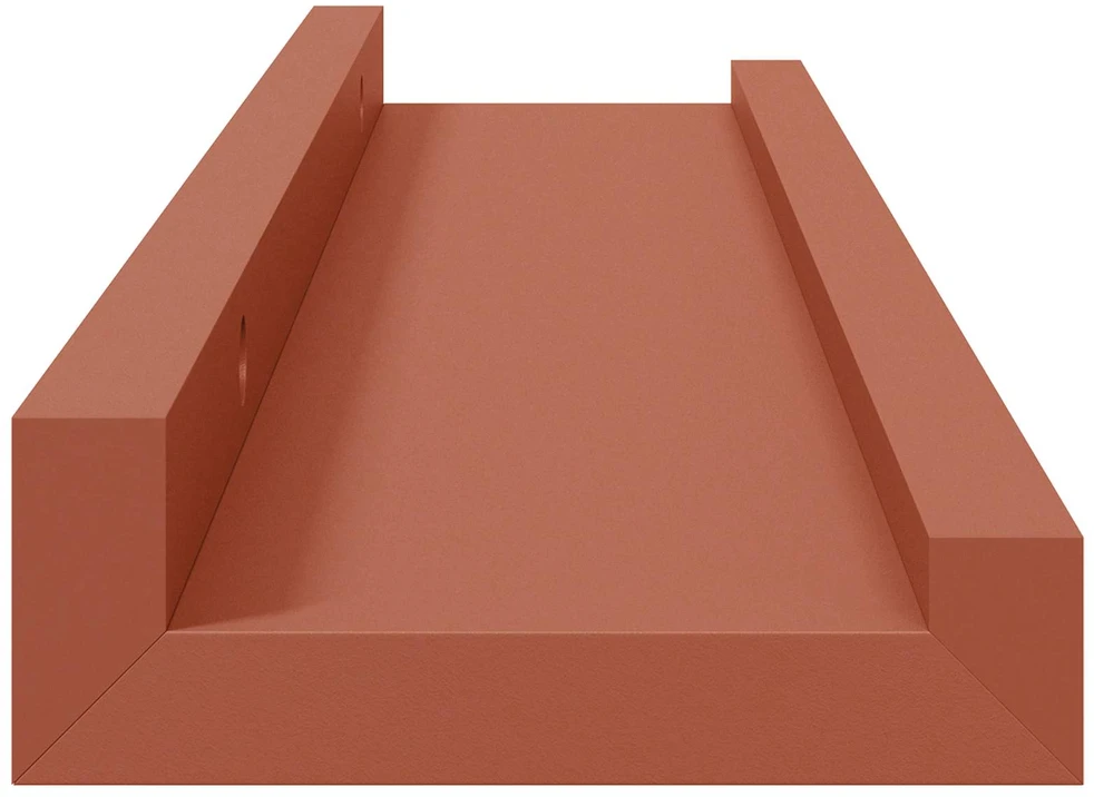 Sieninė lentyna 4 vnt. Raudona 40 x 9 x 3 cm Apdirbta mediena