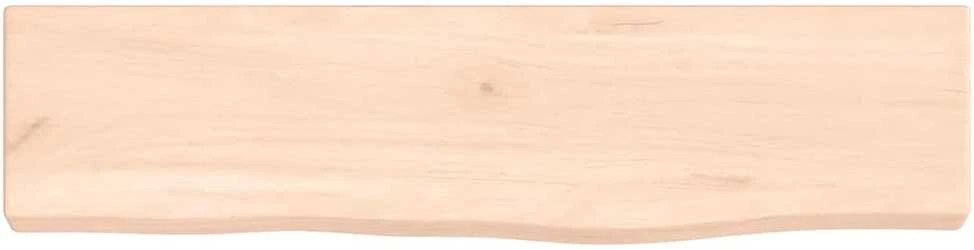 Sieninė lentyna, 40x10x2cm, neapdorotas ąžuolo masyvas