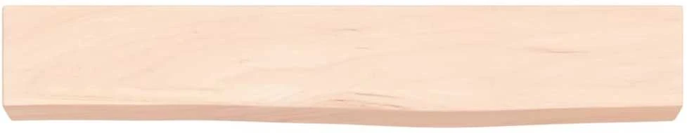 Sieninė lentyna, 60x10x6cm, neapdorotas ąžuolo masyvas