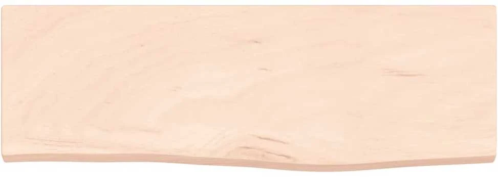 Sieninė lentyna, 60x20x2cm, neapdorotas ąžuolo medienos masyvas
