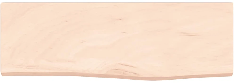 Sieninė lentyna, 60x20x2cm, neapdorotas ąžuolo medienos masyvas