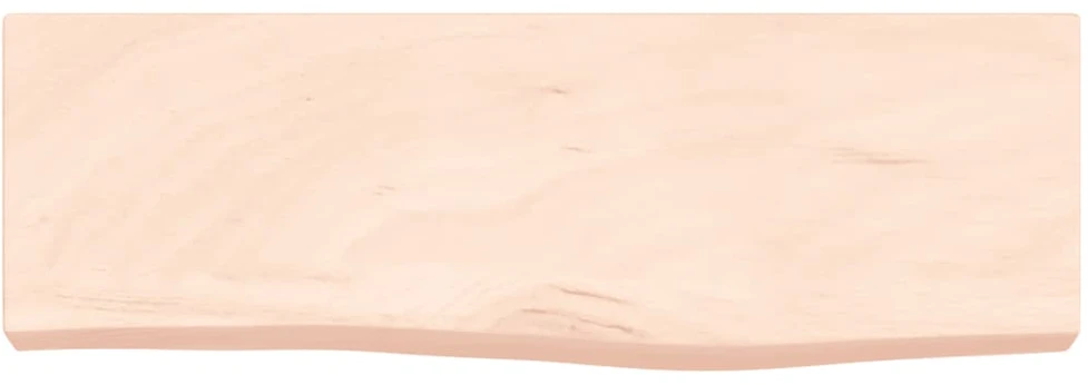Sieninė lentyna, 60x20x6cm, neapdorotas ąžuolo masyvas