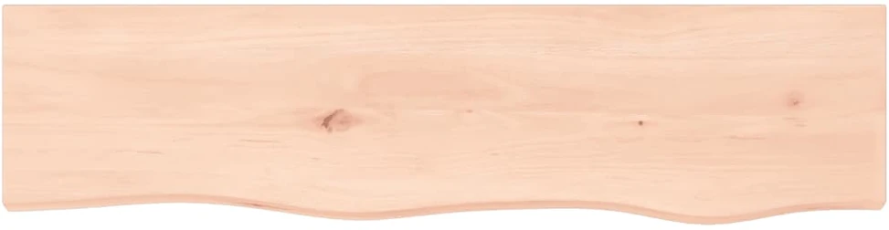 Sieninė lentyna, 80x20x4cm, neapdorotas ąžuolo medienos masyvas