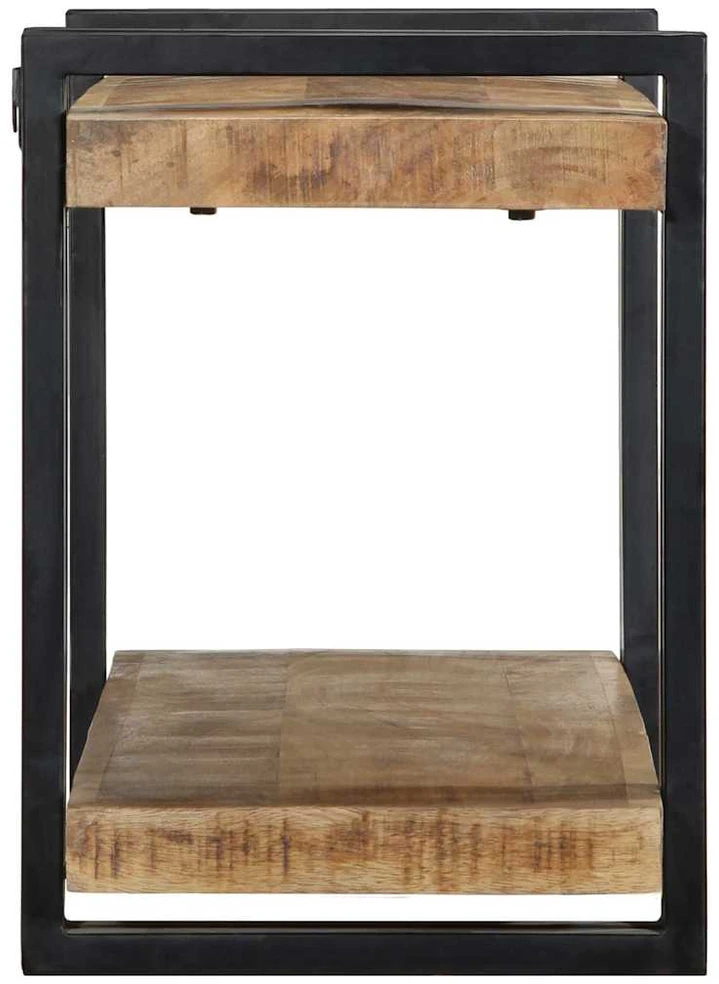 Sieninė lentyna, 90x33x45cm, neapdorota mango mediena