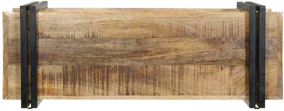 Sieninė lentyna, 90x33x45cm, neapdorota mango mediena