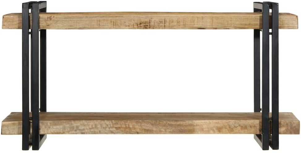 Sieninė lentyna, 90x33x45cm, neapdorota mango mediena