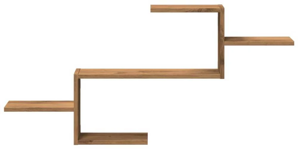 Sieninė lentyna, artisano ąžuolo, 104x15x49cm, mediena