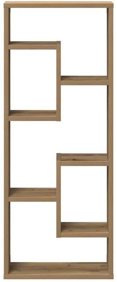 Sieninė lentyna, ąžuolo spalvos, 36x16x90cm, inžinerinė mediena