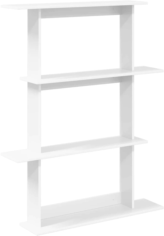 Sieninė lentyna Balta 100 x 20 x 126 cm Apdirbta mediena