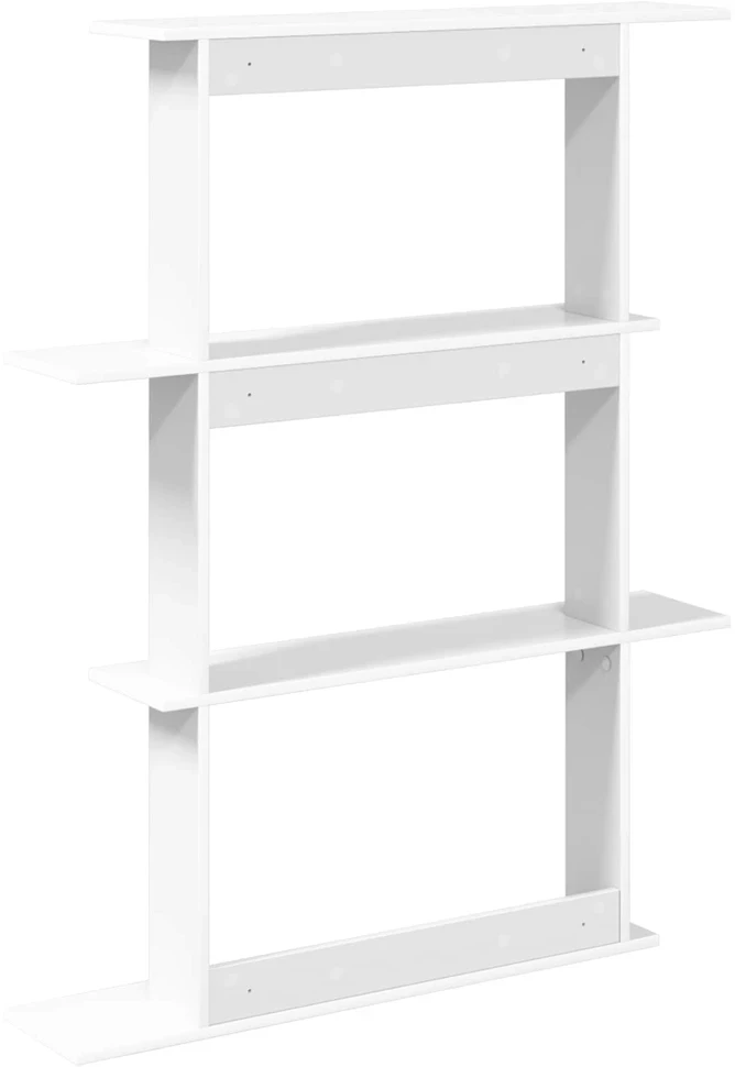 Sieninė lentyna Balta 100 x 20 x 126 cm Apdirbta mediena
