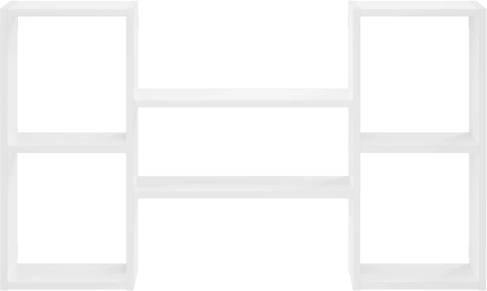 Sieninė lentyna Balta 102 x 17 x 59 cm Apdirbta mediena