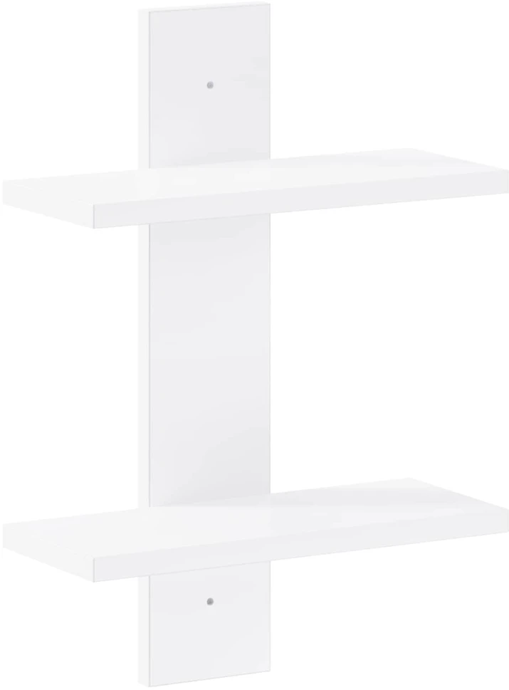 Sieninė lentyna Balta 30 x 13.5 x 43 cm Apdirbta mediena