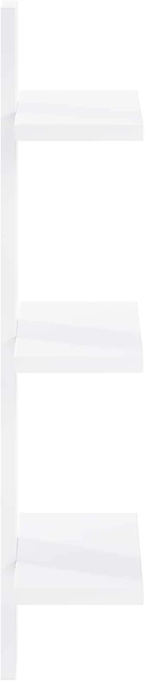 Sieninė lentyna Balta 30 x 13.5 x 64.5 cm Apdirbta mediena