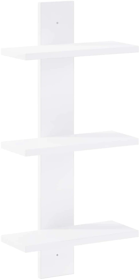 Sieninė lentyna Balta 30 x 13.5 x 64.5 cm Apdirbta mediena
