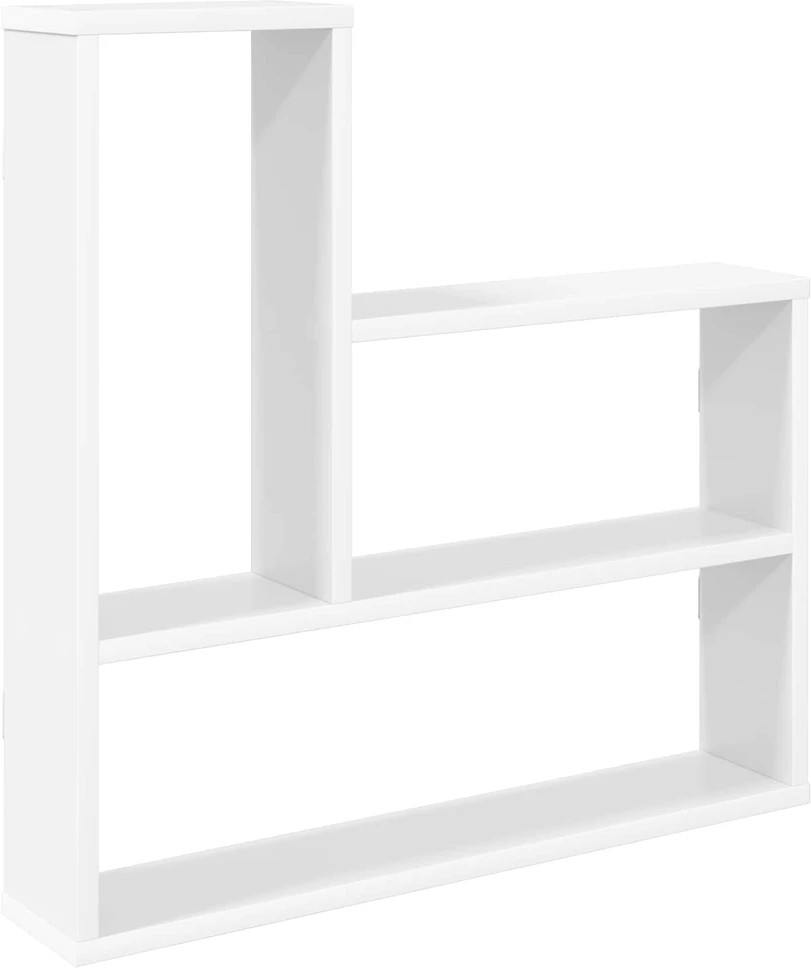 Sieninė lentyna Balta 60 x 11 x 60 cm Apdirbta mediena