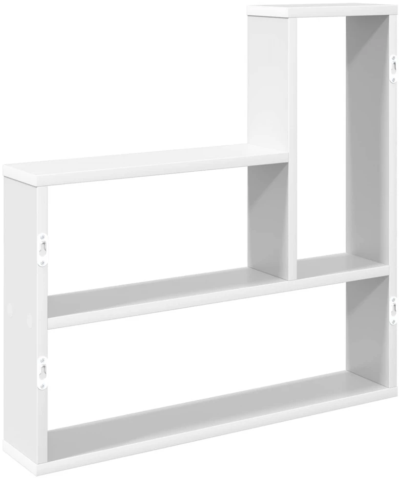 Sieninė lentyna Balta 60 x 11 x 60 cm Apdirbta mediena