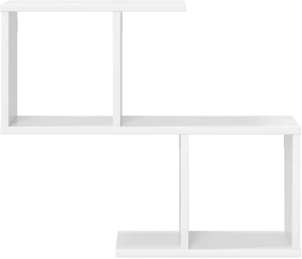 Sieninė lentyna Balta 60 x 12 x 50,5 cm Apdirbta mediena
