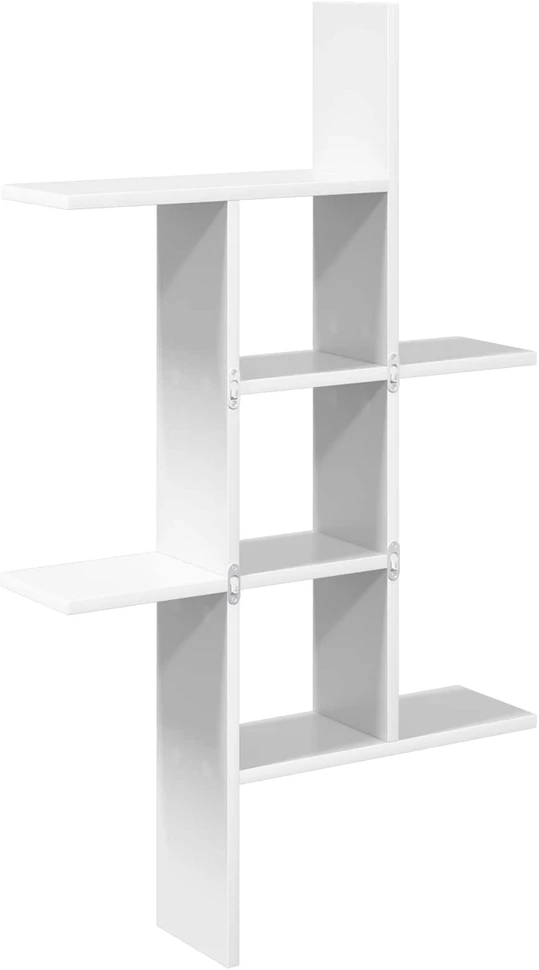Sieninė lentyna Balta 61 x 15 x 102 cm Apdirbta mediena