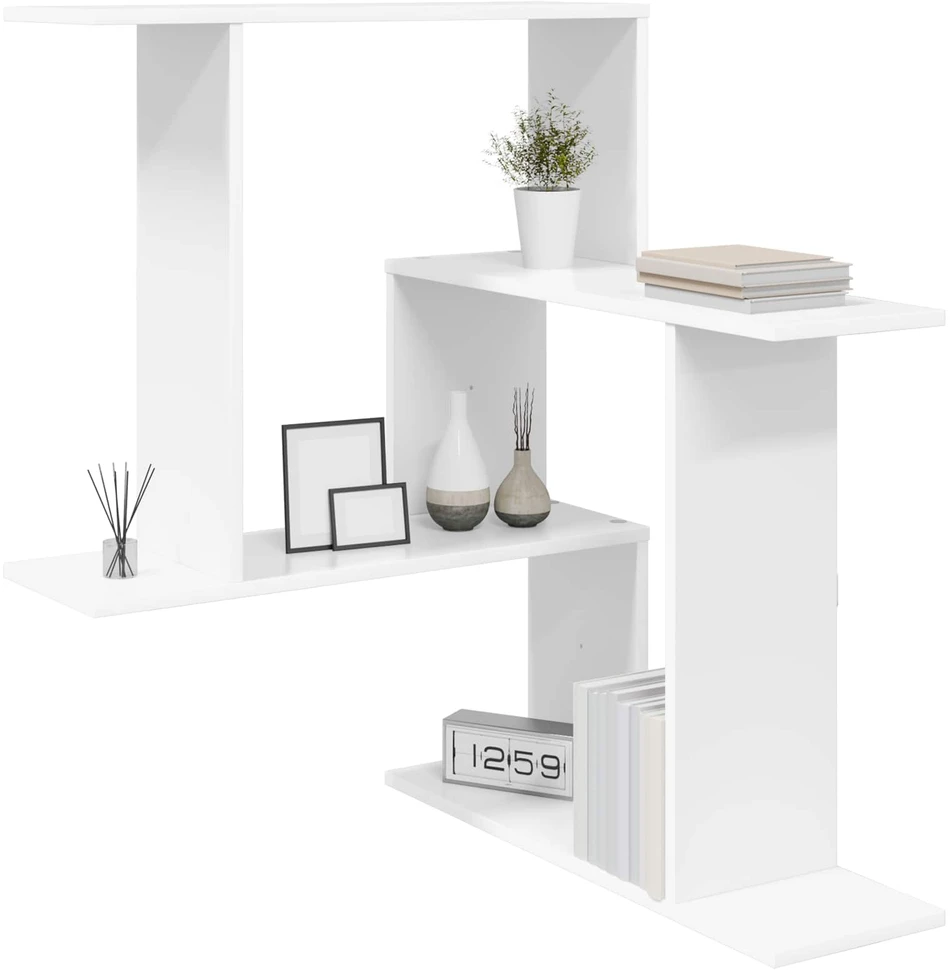 Sieninė lentyna Balta 67 x 67 x 87 cm Apdirbta mediena