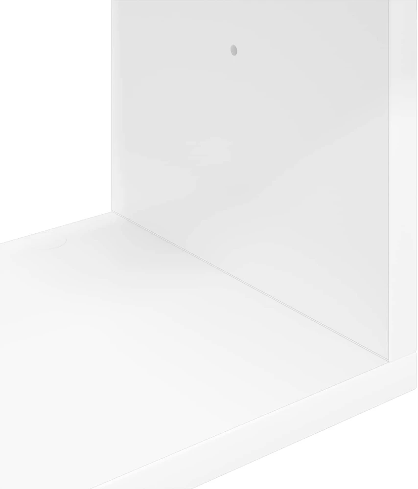 Sieninė lentyna Balta 80 x 12 x 79,5 cm Apdirbta mediena