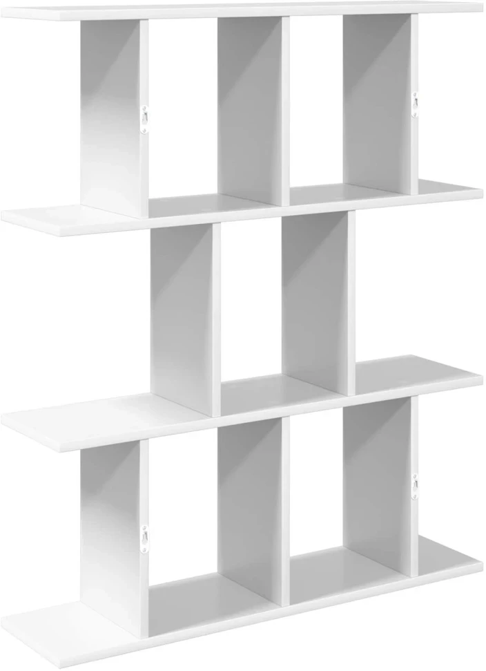 Sieninė lentyna Balta 80 x 20 x 96 cm Apdirbta mediena