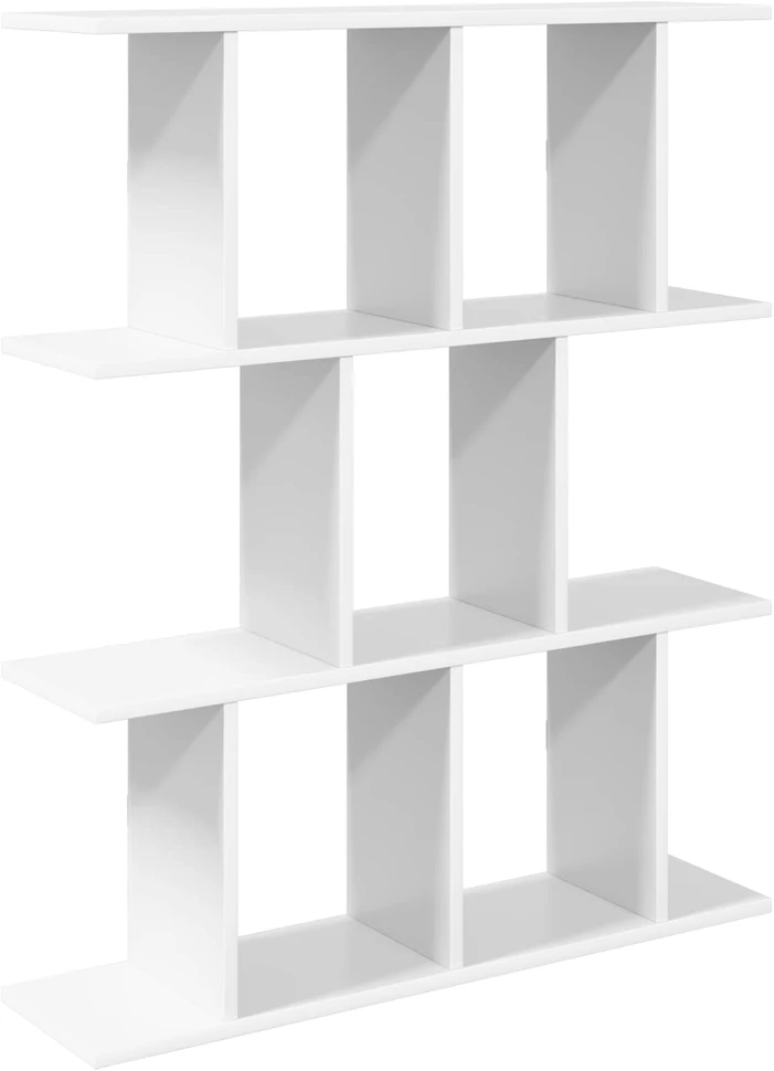 Sieninė lentyna Balta 80 x 20 x 96 cm Apdirbta mediena