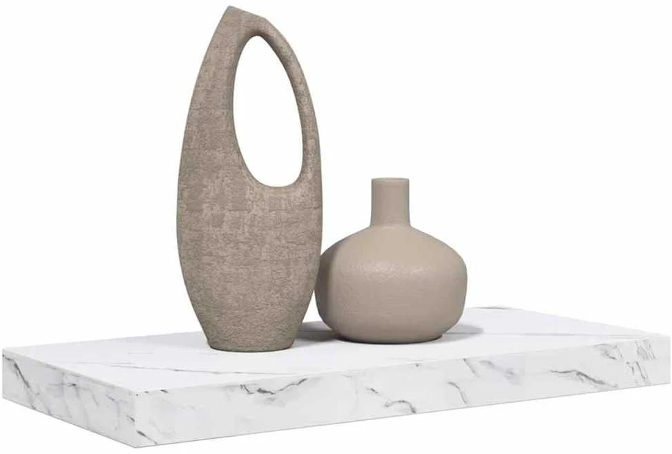 Sieninė lentyna Sieninis Balti marmuro 50 x 23,5 x 3,8 cm