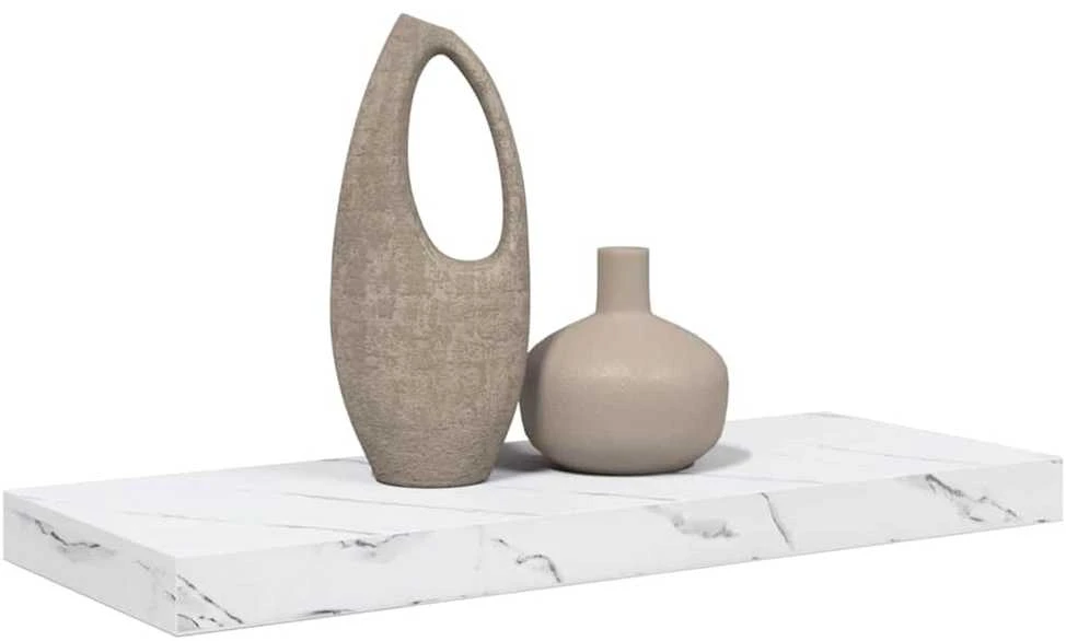 Sieninė lentyna Sieninis Balti marmuro 60 x 23,5 x 3,8 cm