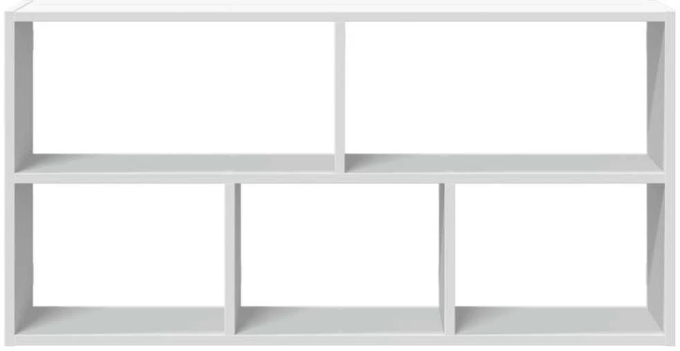 Sieninė lentyna, baltos spalvos, 100x25x50cm, apdirbta mediena