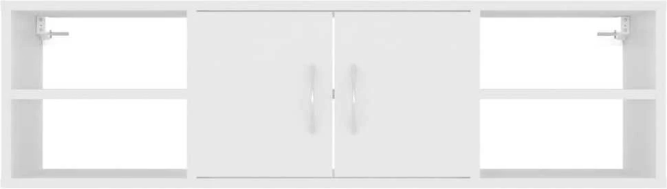 Sieninė lentyna, baltos spalvos, 102x30x29cm, apdirbta mediena