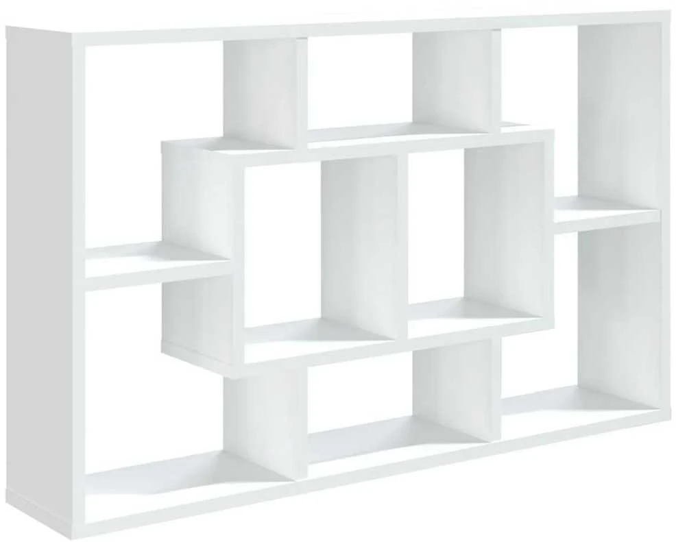 Sieninė lentyna, baltos spalvos, 85x16x52,5cm, apdirbta mediena