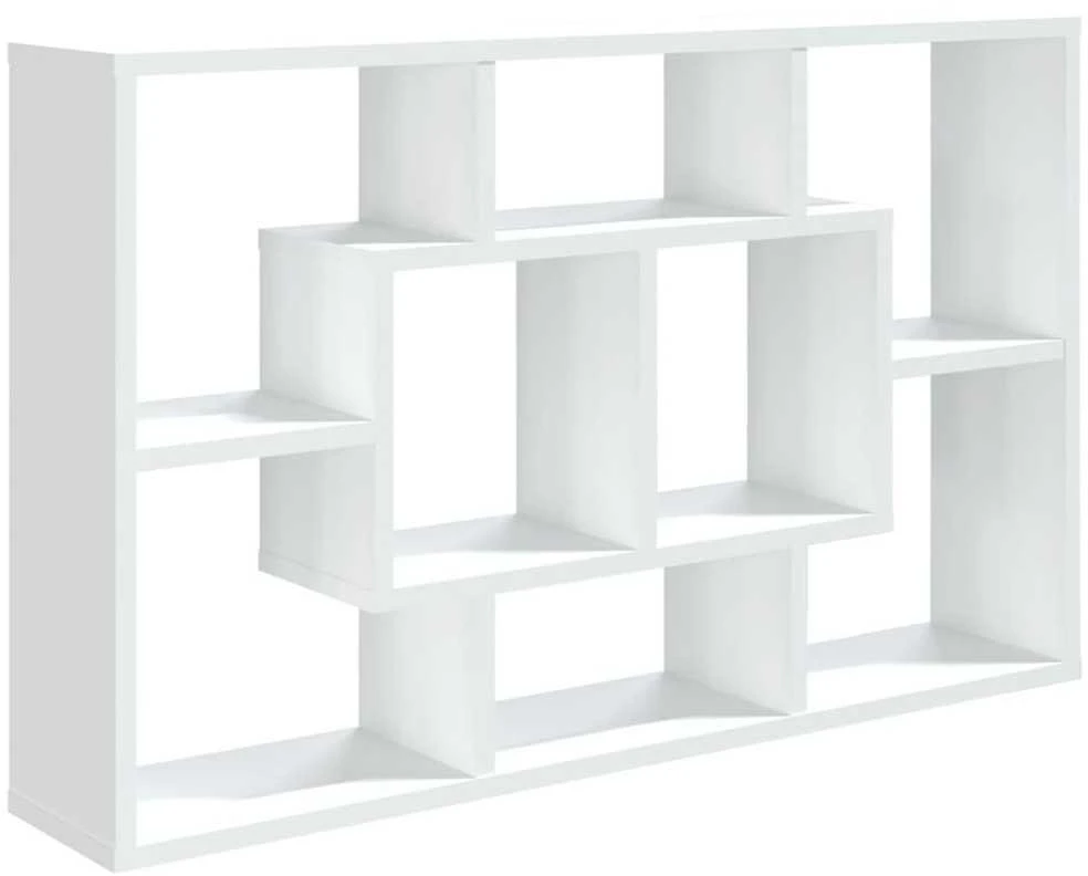 Sieninė lentyna, baltos spalvos, 85x16x52,5cm, apdirbta mediena