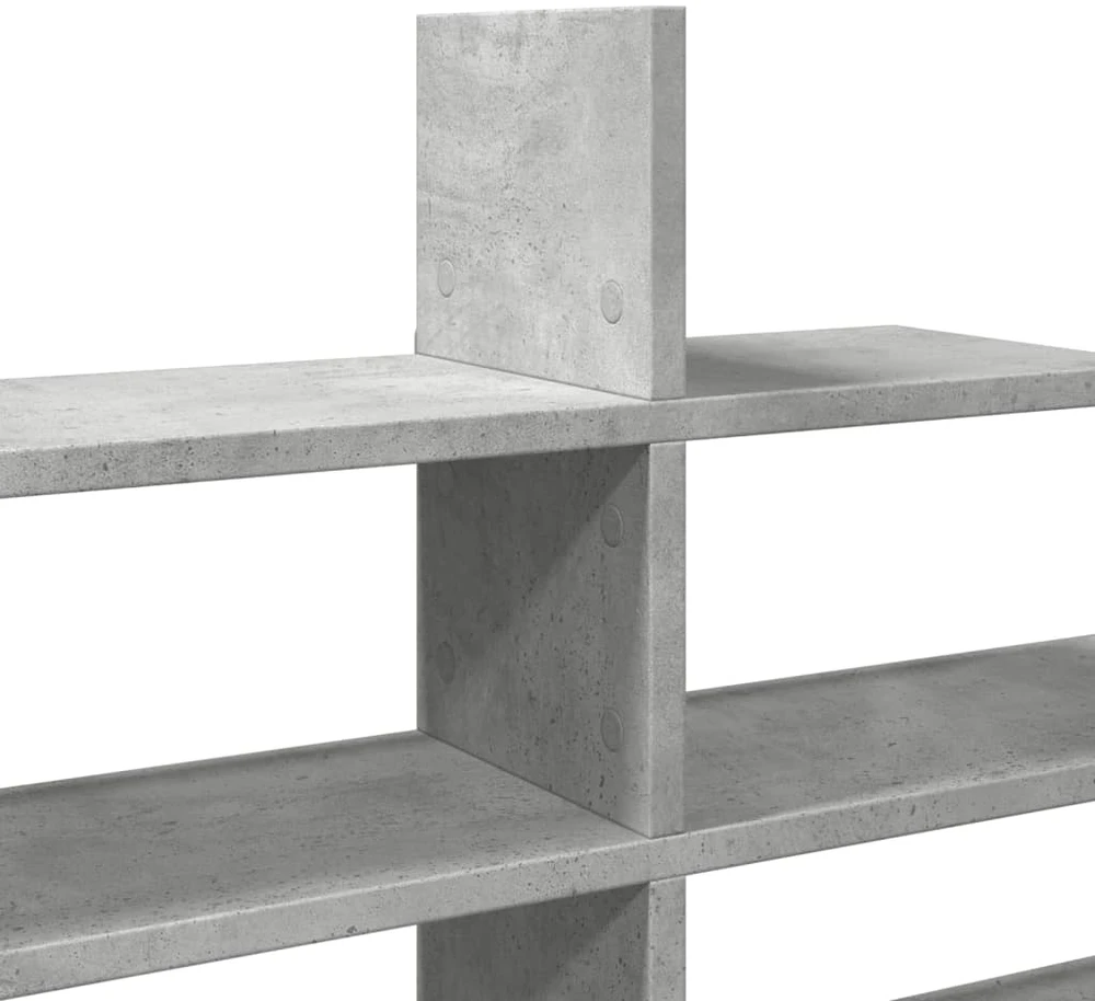 Sieninė lentyna, betono, 124,5x18x60,5cm, apdirbta mediena