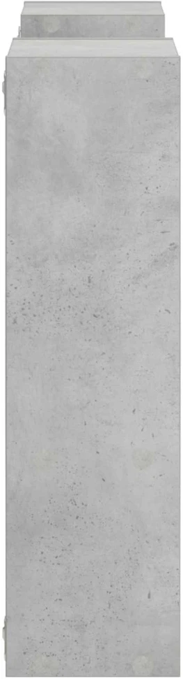 Sieninė lentyna Betono pilka 100 x 17 x 60 cm Apdorota mediena