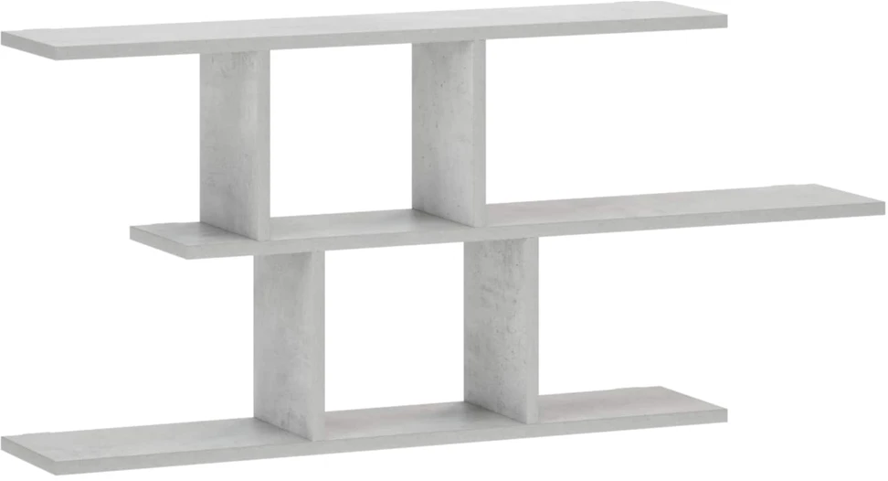 Sieninė lentyna Betono pilka 100 x 17 x 45.5 cm